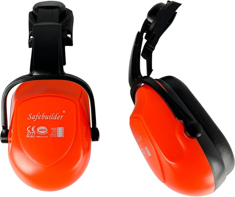 SAFEBUILDER 30dB Ear Muffs Hard Hats Type Safety Earmuffs For Safety Helmet Hearing Protection Earmuffs ANSI S3.19 - Image 1
